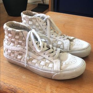 Leather and suede Sk8 hi Vans size 7.5 m 9 w